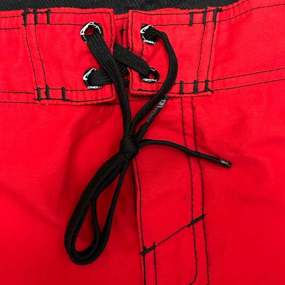 Men's O’Neill 40 XL Swim Board Shorts Trunks Red Swimwear Trunks Drawstring NWOT - Picture 7 of 9